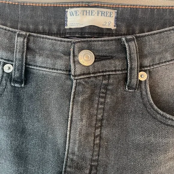 WE THE FREE CRVY High-Rise Vintage Straight Jeans size 28 Smokey Quartz - Picture 5 of 13